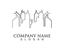 Modern city skyline vector illustration in flat design