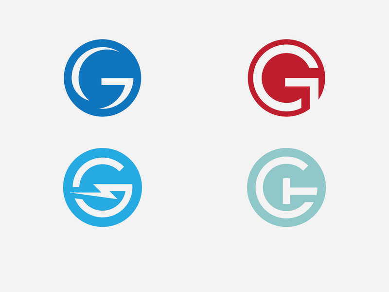 initials G logo icon Vector  design template