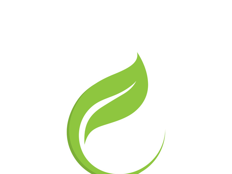 Logos of green Tree leaf ecology