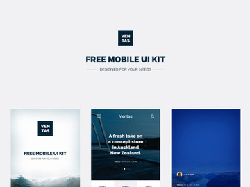 Ventas – Free Mobile UI Kit preview picture