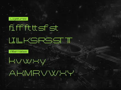 Chronos Galaxia | Pixelated Font