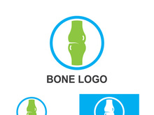 Bone logo design.logo for nursing, medical, orthopedic.