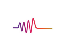 Sound waves vector illustration