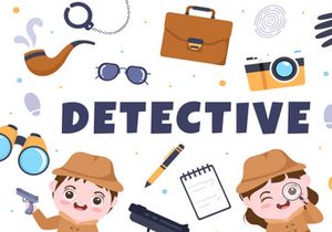 10 Private Investigator or Detective Illustration