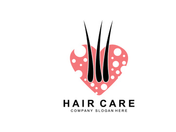 Hair Care Logo, Scalp Layer Design, Health Salon Brand Illustration preview picture