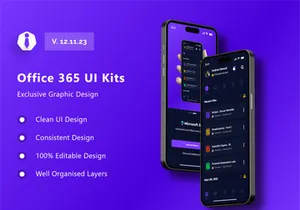 Microsoft Office 365 App UI Kits