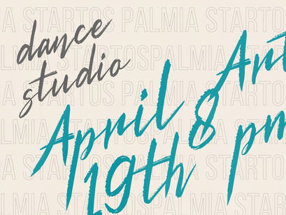 Palmia Startos | Retro Brush Script