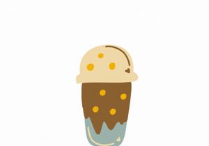 Animation milk tea stamps format GIF, MP4