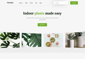 Greenie - Plant shop landing page