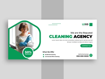 Cleaning Service Facebook Cover Banner Ver-2 preview picture