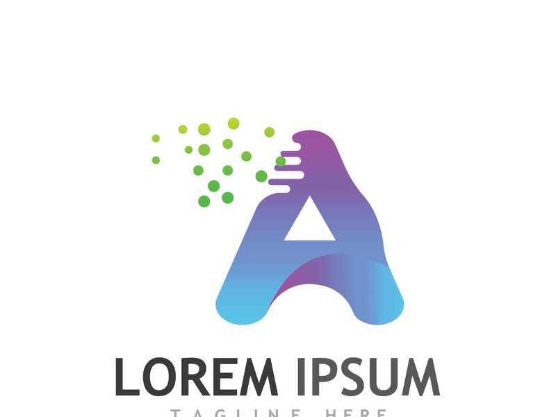 modern and creative initial letter A logo.