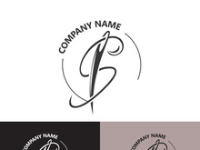 Needle and thread Sewing logo outline combination Line flat design template Simple icons. Concept tailor illustration