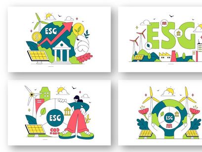 10 Environmental Social Governance Illustration
