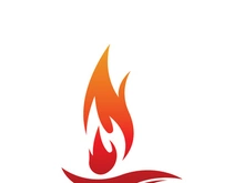 Fire logo design illustration and fire symbol icon vector