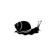 snail animal logo and symbol template