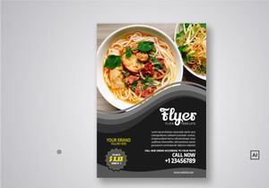 Restaurant Flyer Template Bundle V03