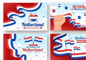 12 Netherland National Day Illustration