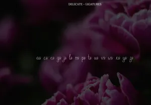 Delicate Curly Hand Writing