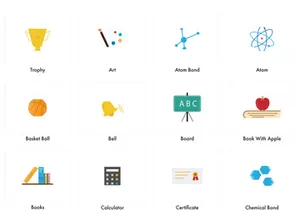 Education Color Icons