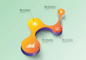 Colorful 3d Infographic