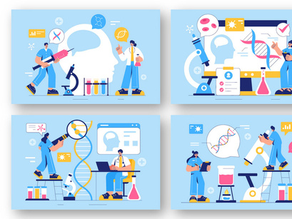 9 Biomarkers Research Illustration