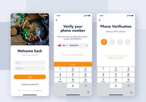 Food Delivery mobile app UI Kit