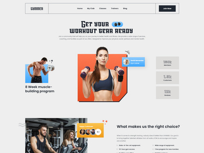 Fitness Studio Website Design