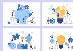 15 Setting Flat Design Illustration