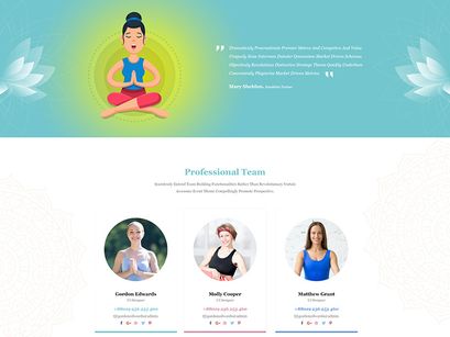 Yoga And Fitness  PSD Template