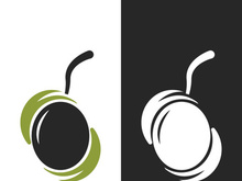 olive icon vector illustration design template