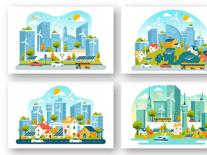 9 Energy Efficiency in the City Illustration