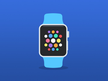 Apple watch flat mockup preview picture