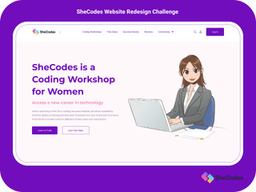 SheCodes Website Redesign Challenge preview picture