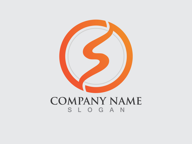 S letter logo initial company name