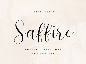Saffire - Lovely Script preview picture