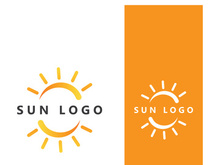 Creative and unique sun logo design.