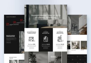 Renovo | Interior Design and Renovation Landing Page UI Kit