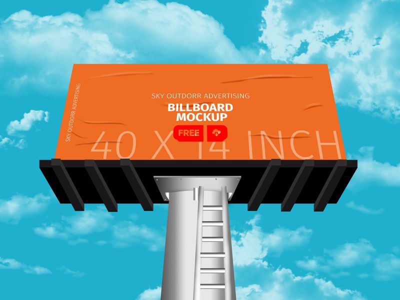 Free download billboard mockup (PSD)