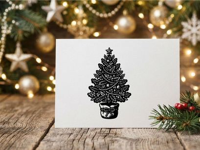 Decorative Christmas Tree with Bow and Star Topper for Holiday Celebrations