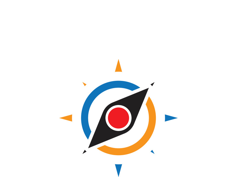 Compass logo template vector icon illustration design