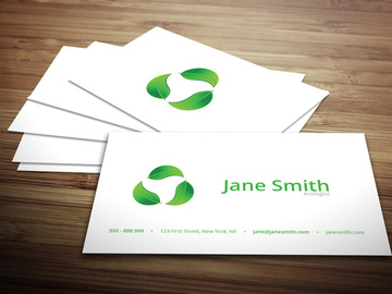 Eco Minimal Business Card Template preview picture