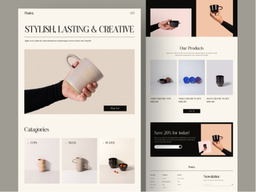 E-Commerce - Mug Shop Website [Figma] preview picture