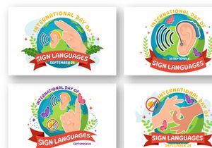12 International Day of Sign Languages Illustration