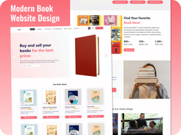 Online Bookstore & Library Web Design preview picture