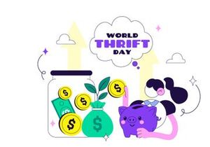 10 World Thrift Day Illustration