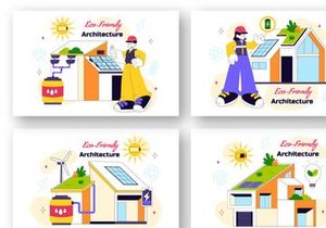 10 Eco Friendly Architecture Illustration