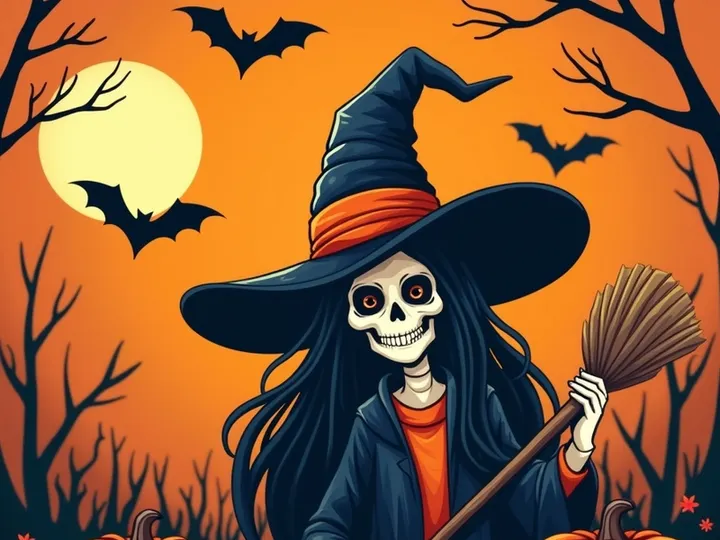 Halloween-themed image for product presentation