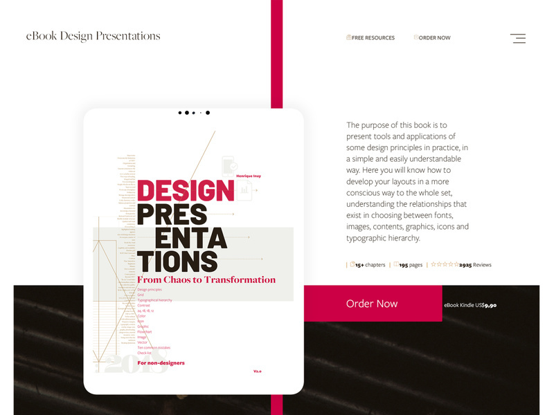 eBook Design Presentations Landing Page