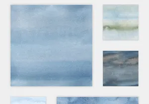 Watercolor Seamless Textures - Blue Pack