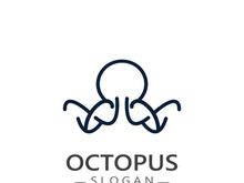 Octopus logo image design icon illustration animal vector